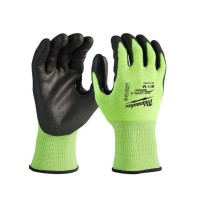 Milwaukee 4932478131 Hi-Vis Cut Resistant Level 3 Work Gloves - 8/M